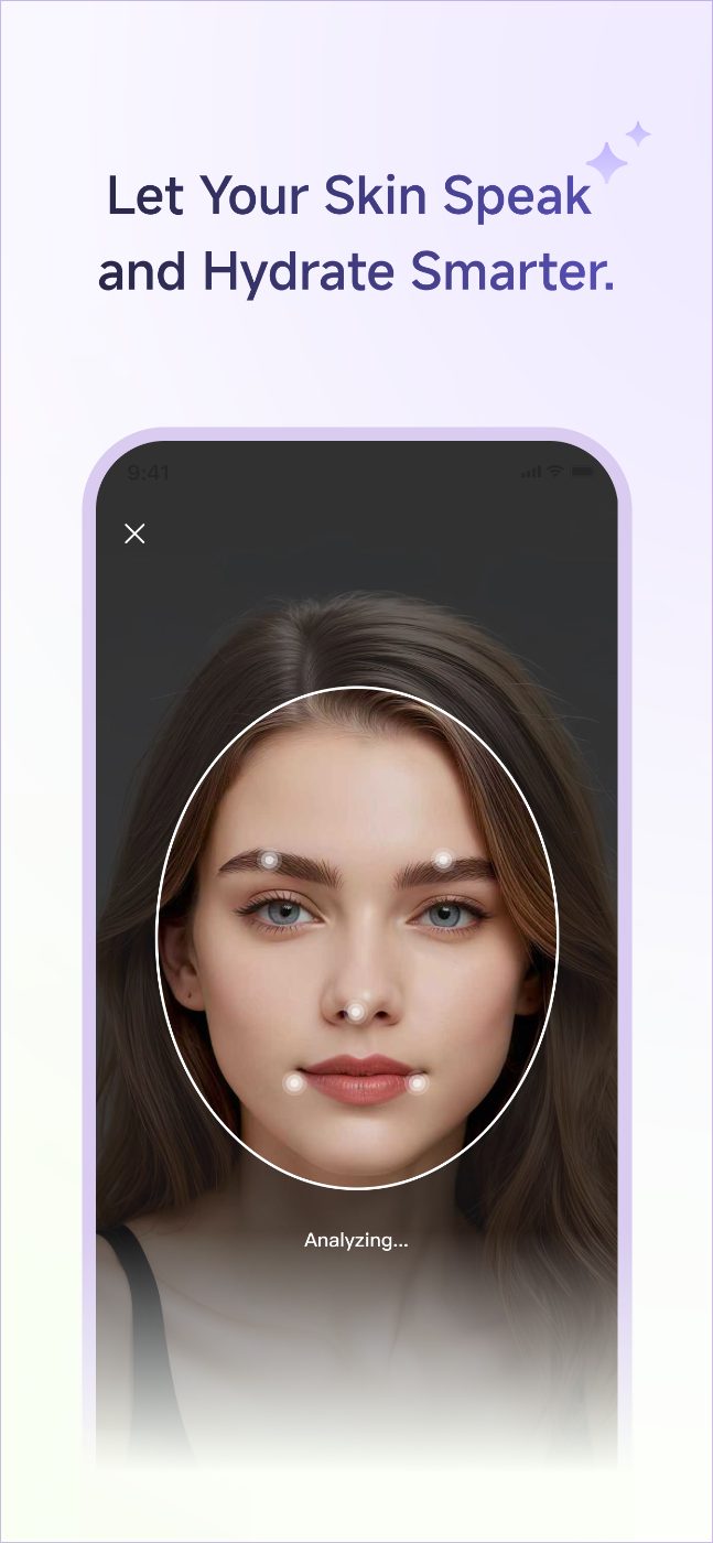 inewme app — AI face scan, Let Your Skin Speak