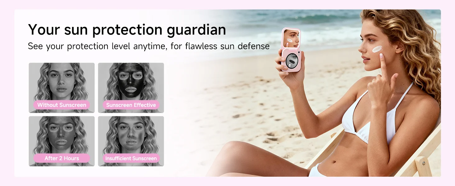 Your sun protection guardian — see your protection level anytime for flawless sun defense