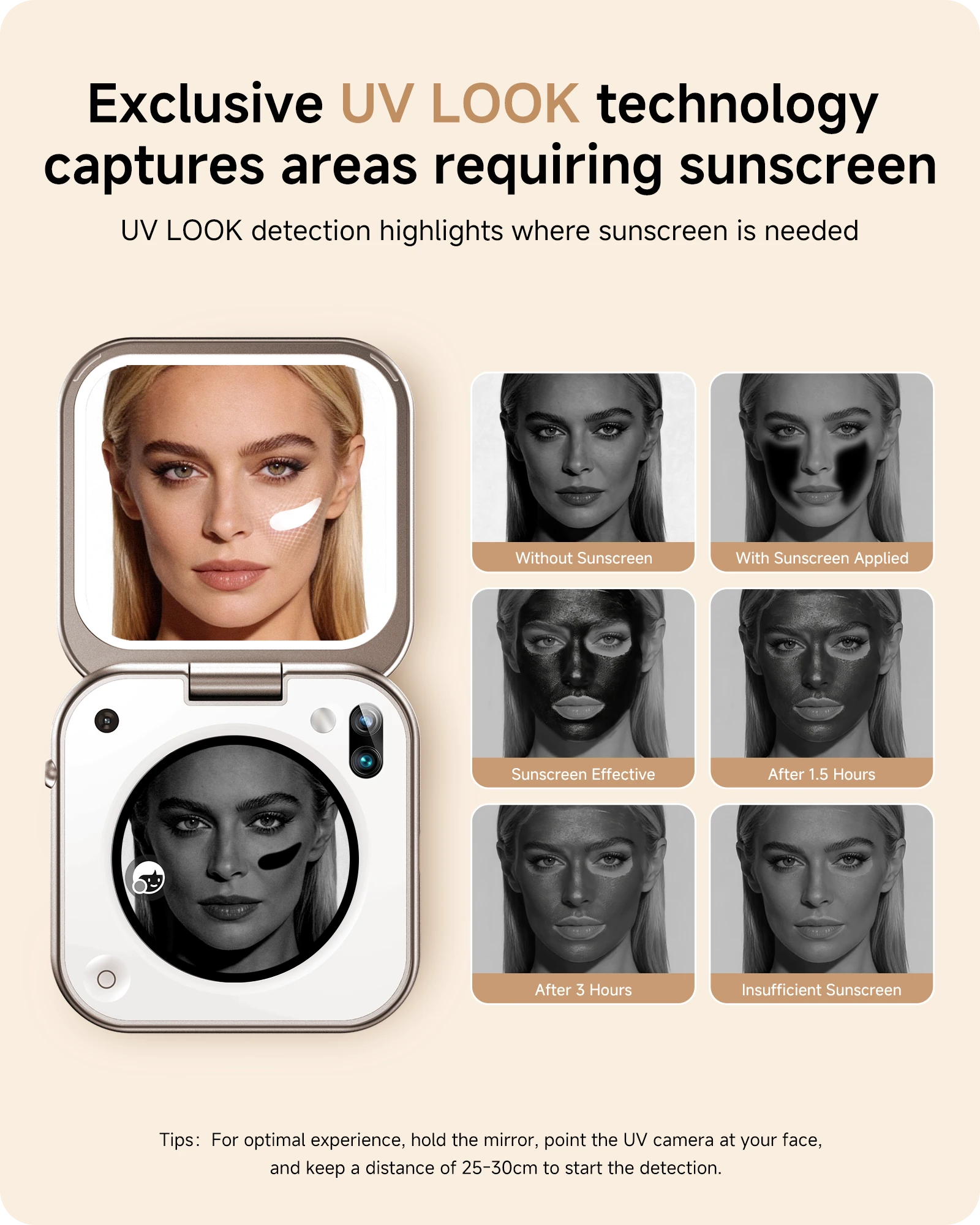 UV LOOK sunscreen detection
