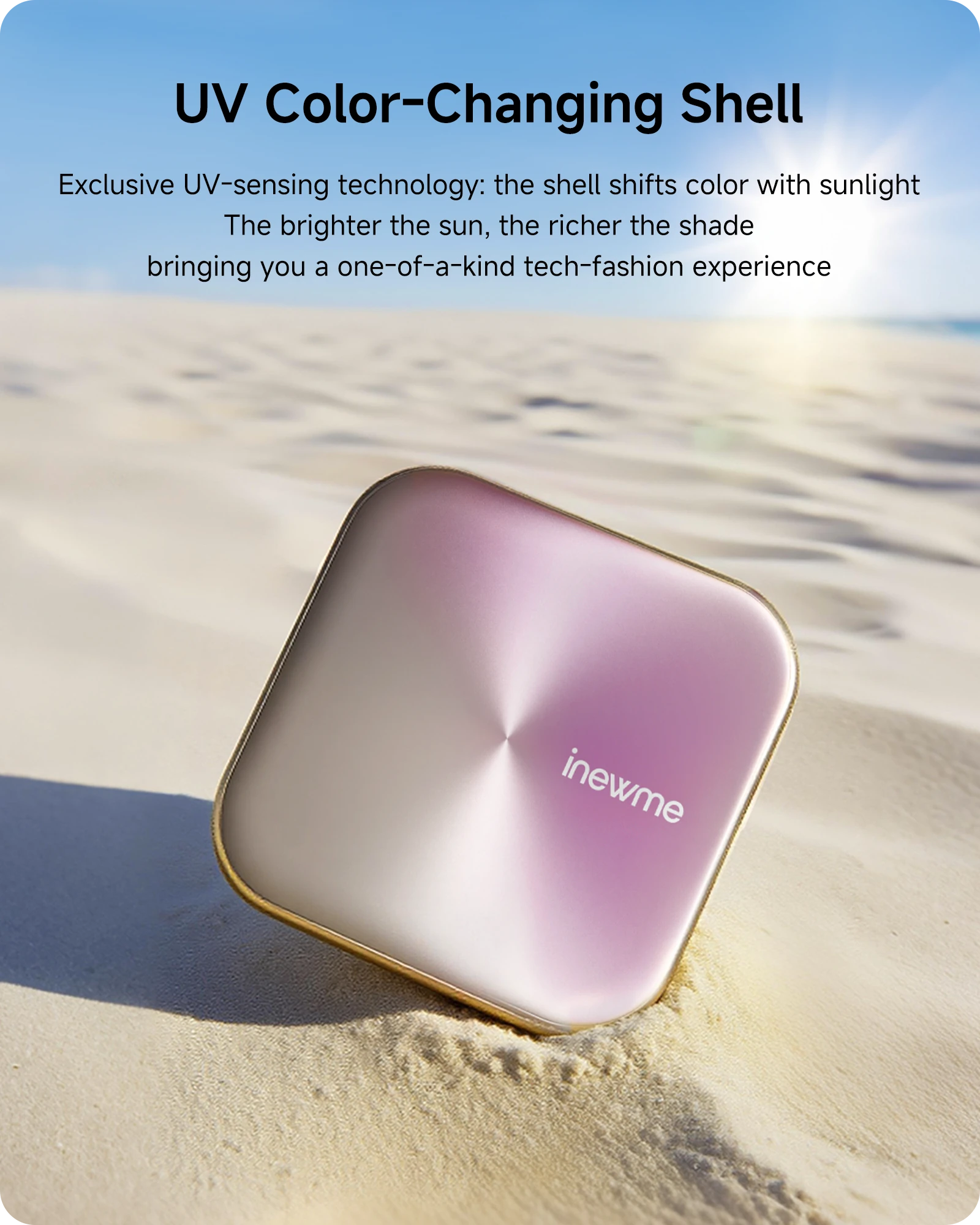 UV color-changing shell