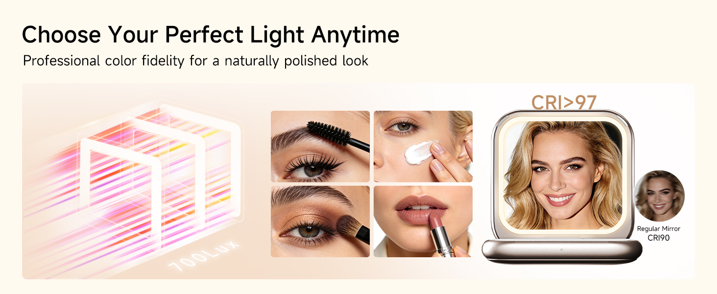 Choose your perfect light anytime — CRI over 97