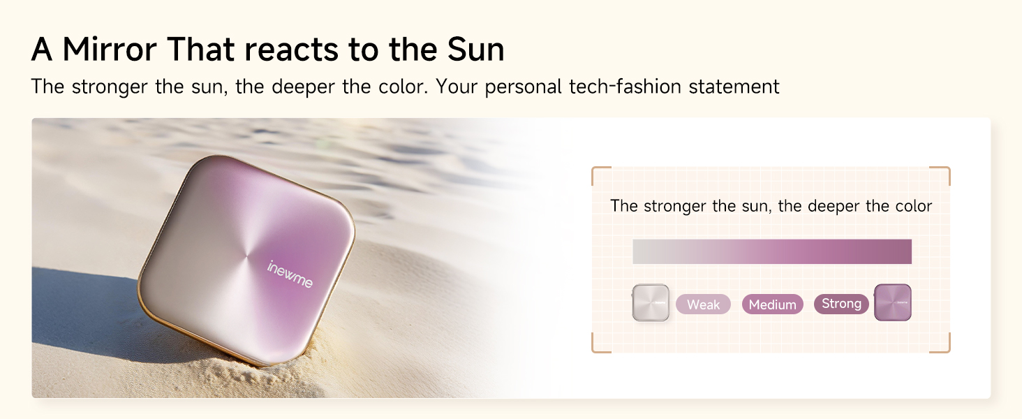 A mirror that reacts to the sun