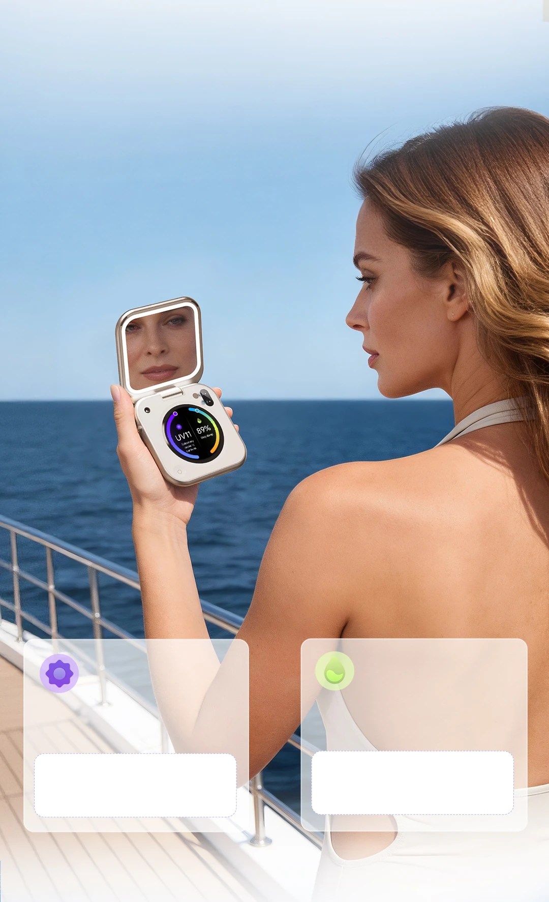 Live UV index monitoring and real-time humidity tracking