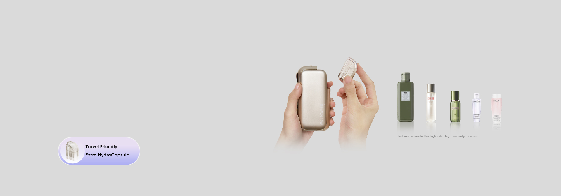 NanoHydra Pro compatible with any serum