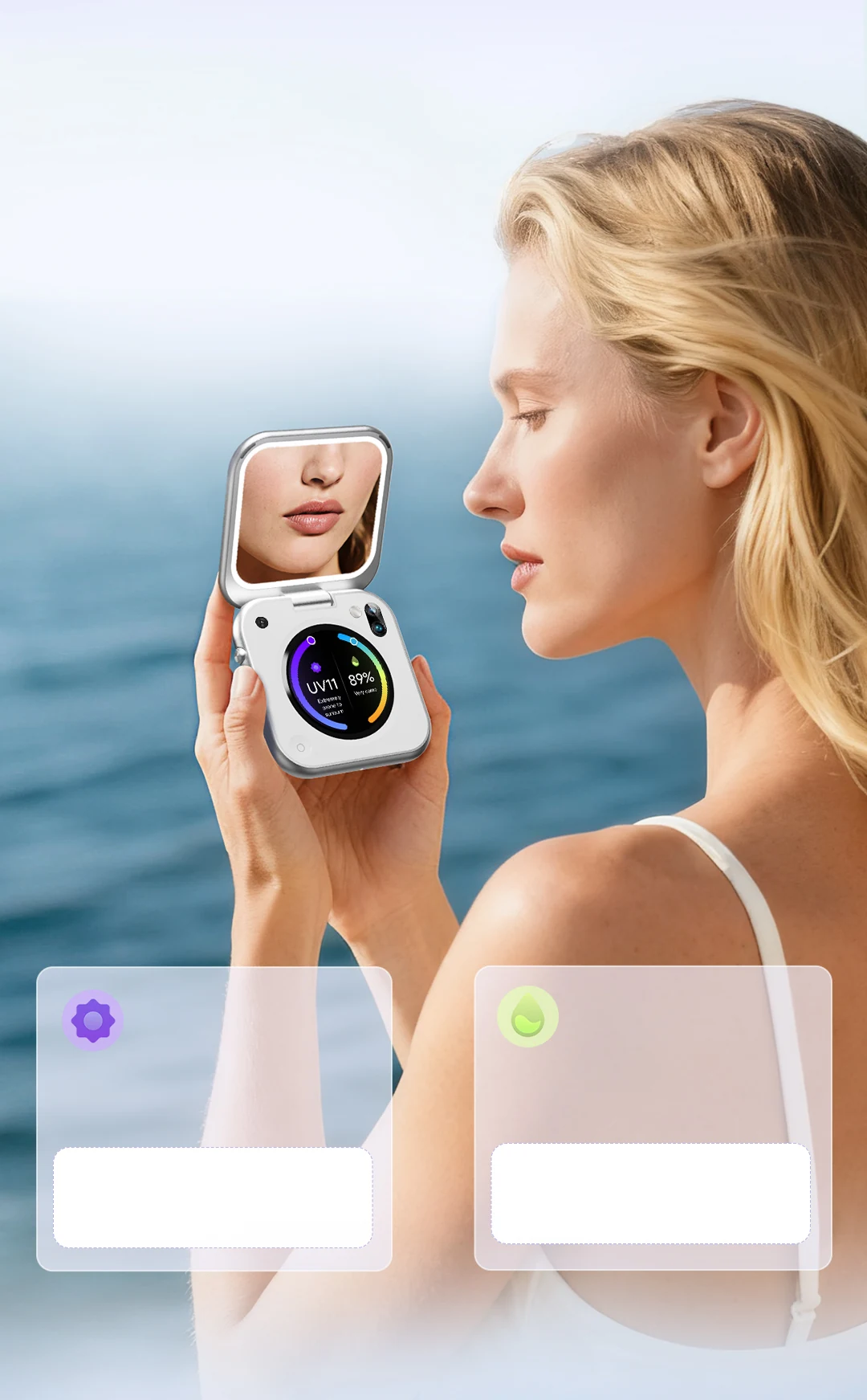 Live UV index monitoring and real-time humidity tracking